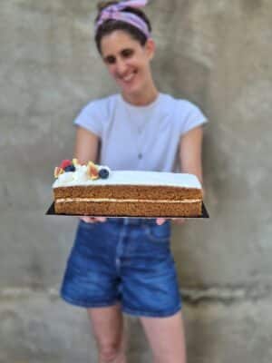 עוגת דבש קרים צ'יז